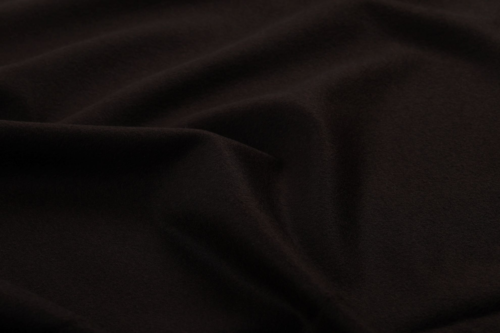 KJ-N417531 Luxusní kabátová vlna s kašmírem CASTAGNA COMPATTO temně čokoládové barvy