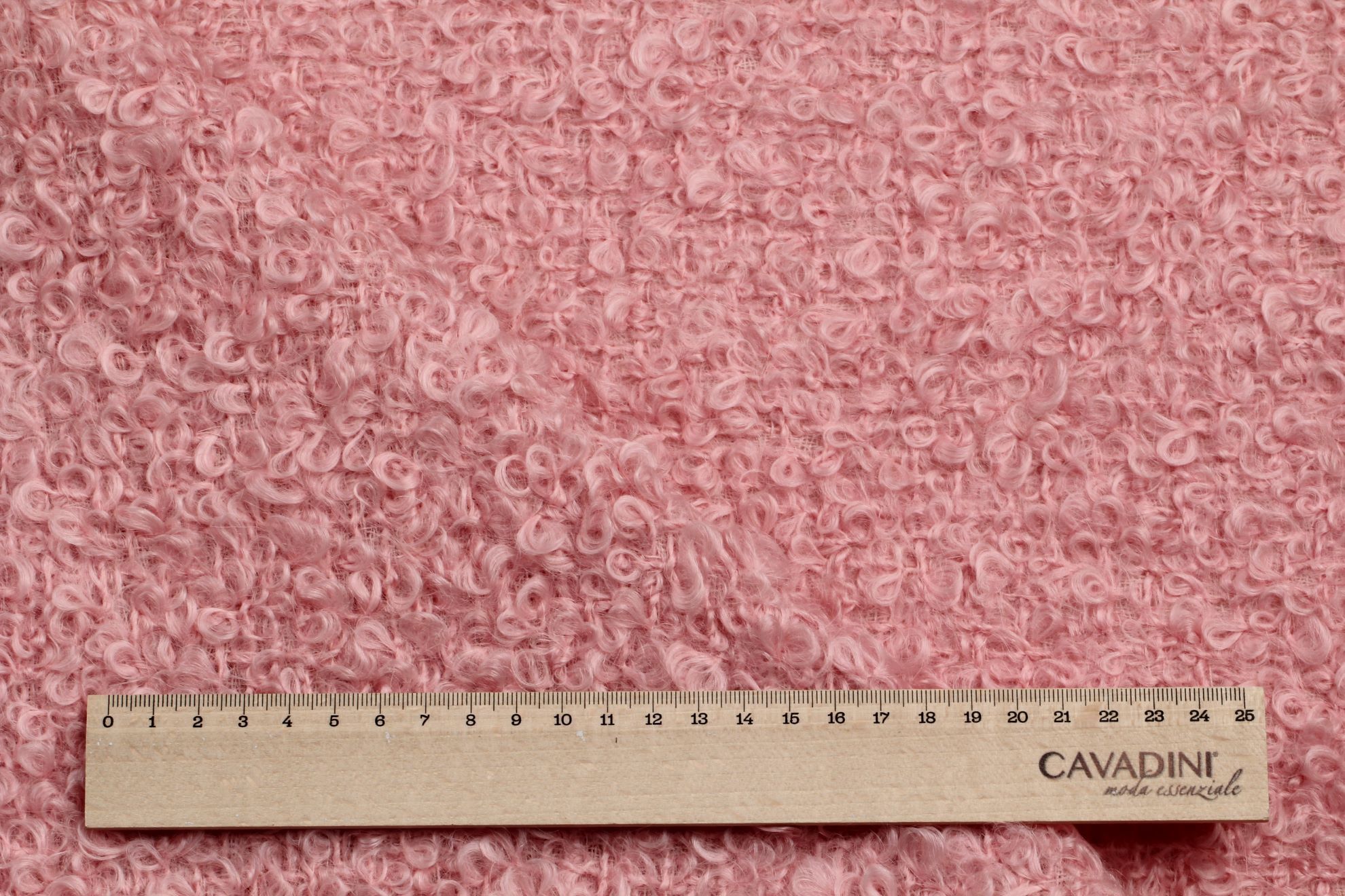 SJ-A72510-Prémiové buklé VINTAGE vlna s mohérem růžová